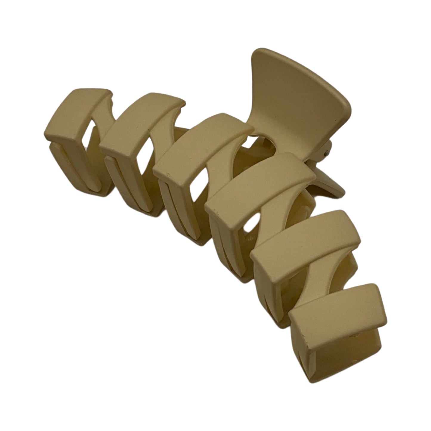Hårklemme Zigzag Design Beige