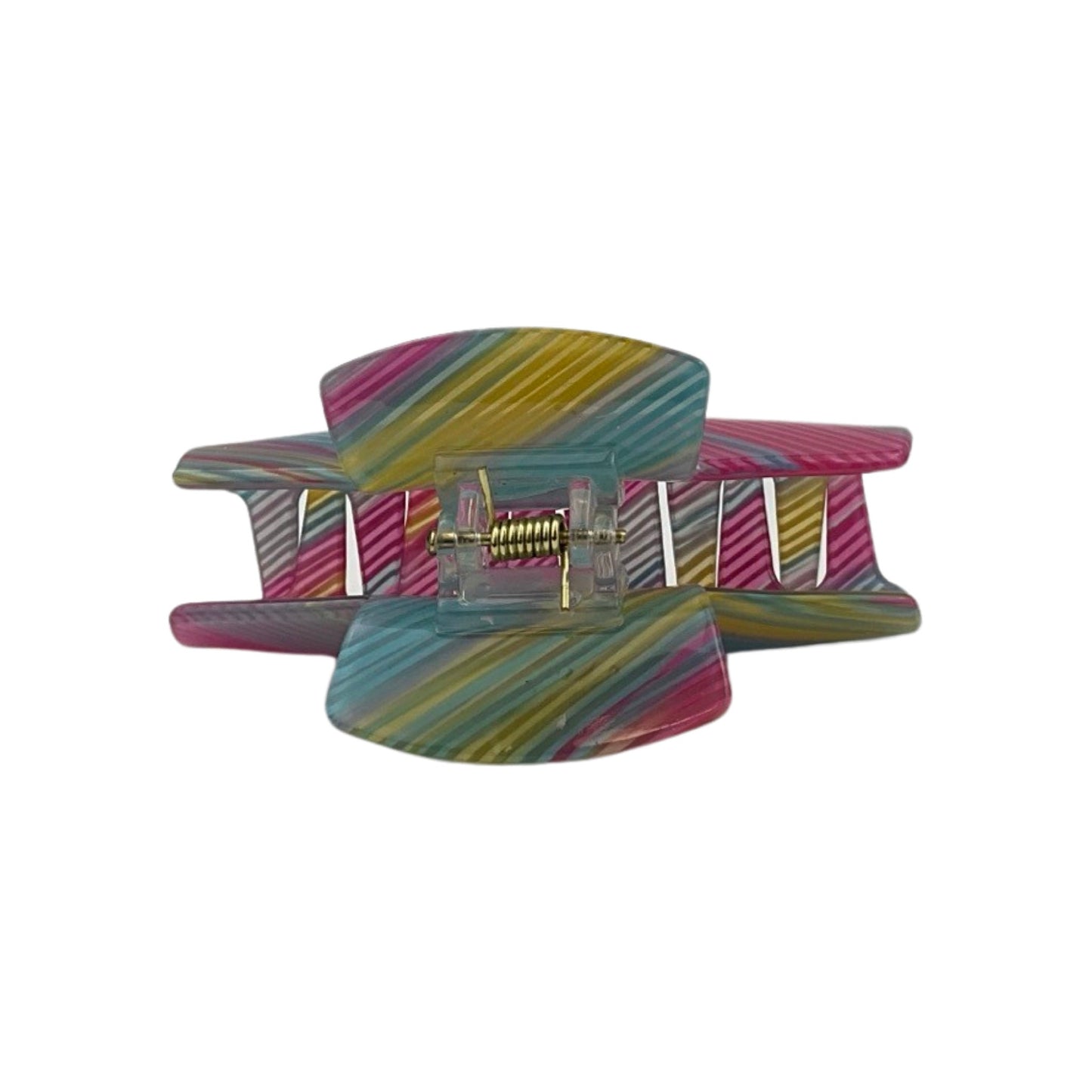 Multifarvet Hårklemme Regnbue Rød| MAS SELECTION