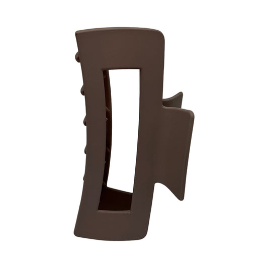 Stor Hårklemme Rektangel Design Brun| MAS SELECTION