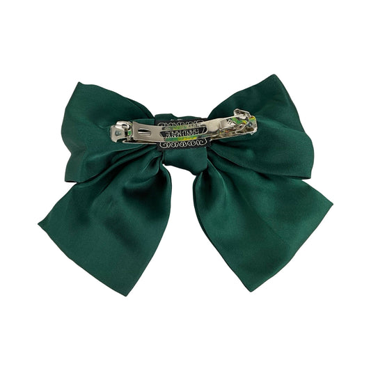 Satin Sløjfe Hårspænde Grøn | MAS SELECTION