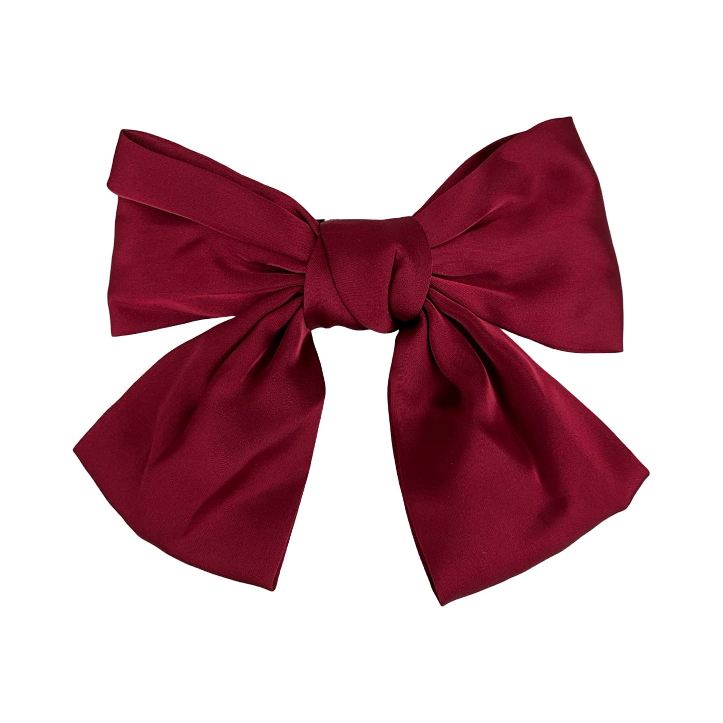 Satin Sløjfe Hårspænde Rød| MAS SELECTION