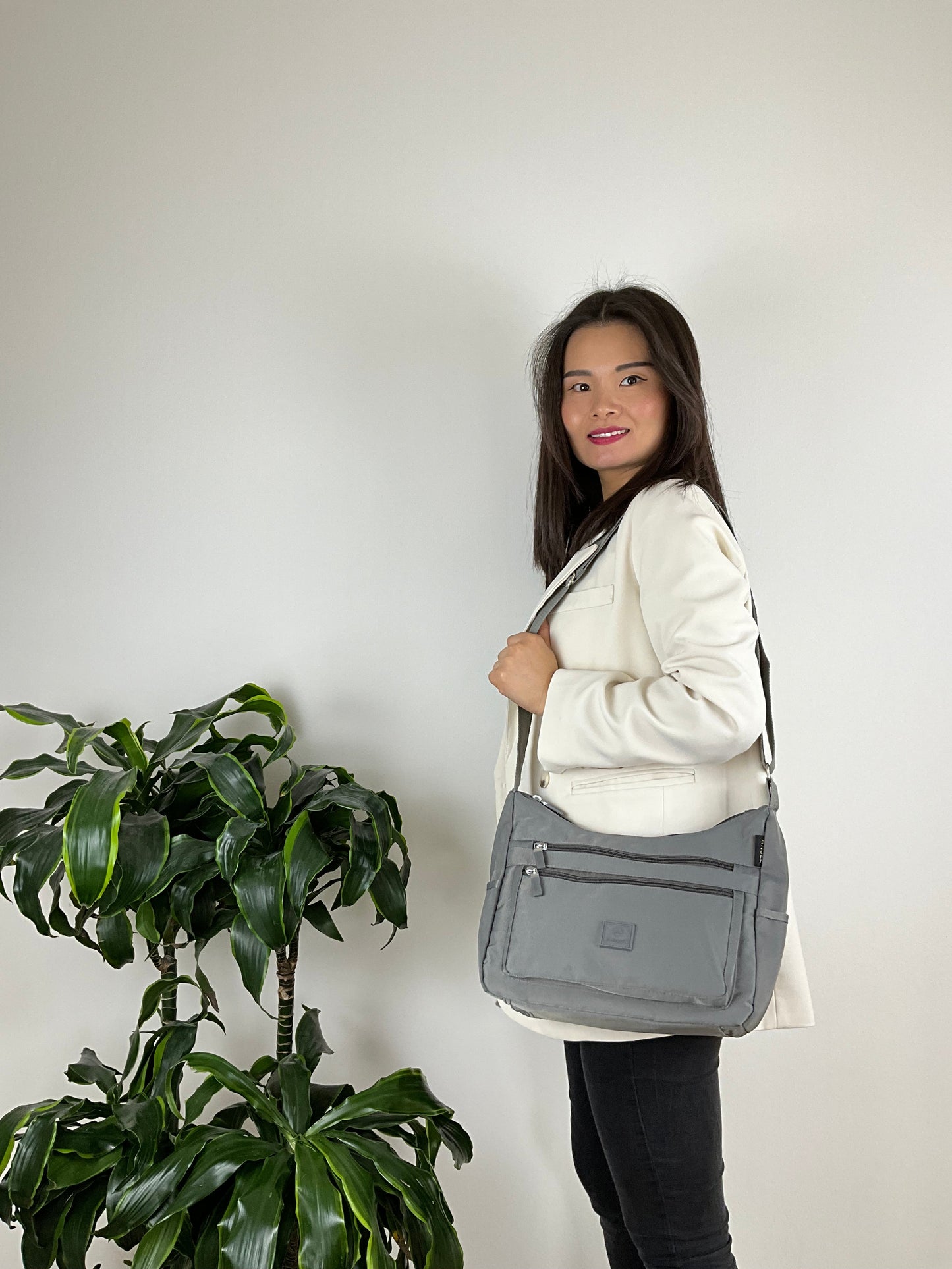 MS Skuldertaske/Crossbody Grå| MAS SELECTION