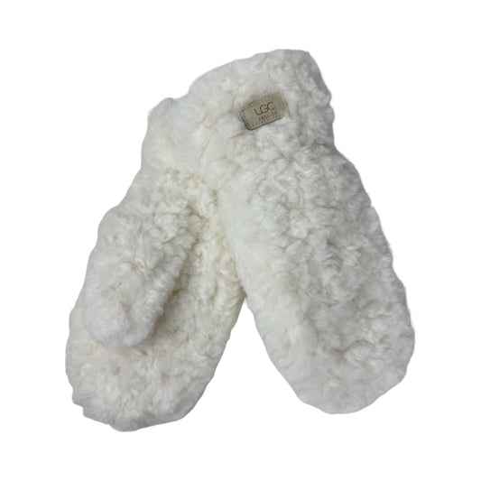 Fluffy og varme vinterhandsker hvid | MAS SELECTION