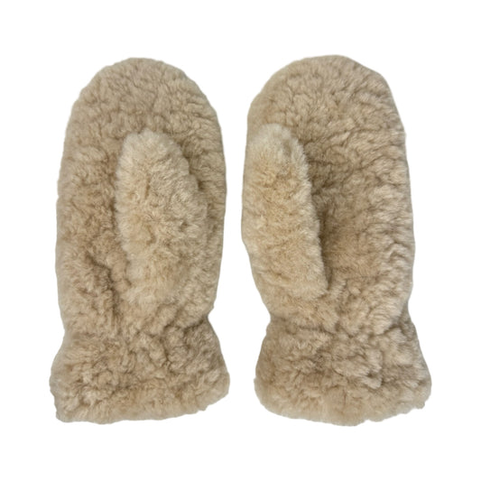 Fluffy og varme vinterhandsker beige | MAS SELECTION
