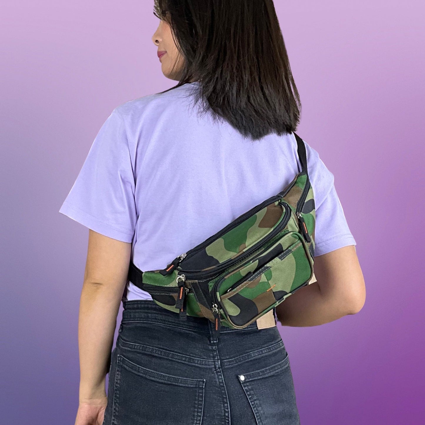 Camouflage Bæltetaske Stor| MAS SELECTION