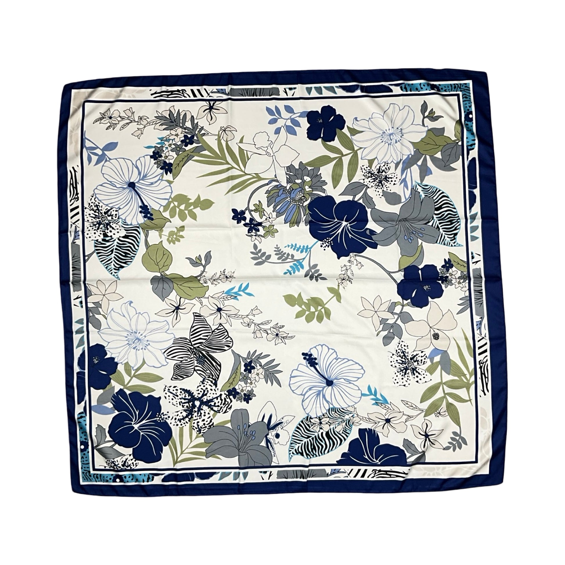 Antonella Satin Tørklæde Mørkeblå