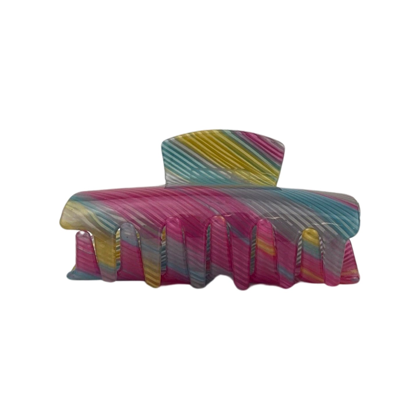 Multifarvet Hårklemme Regnbue Rød| MAS SELECTION