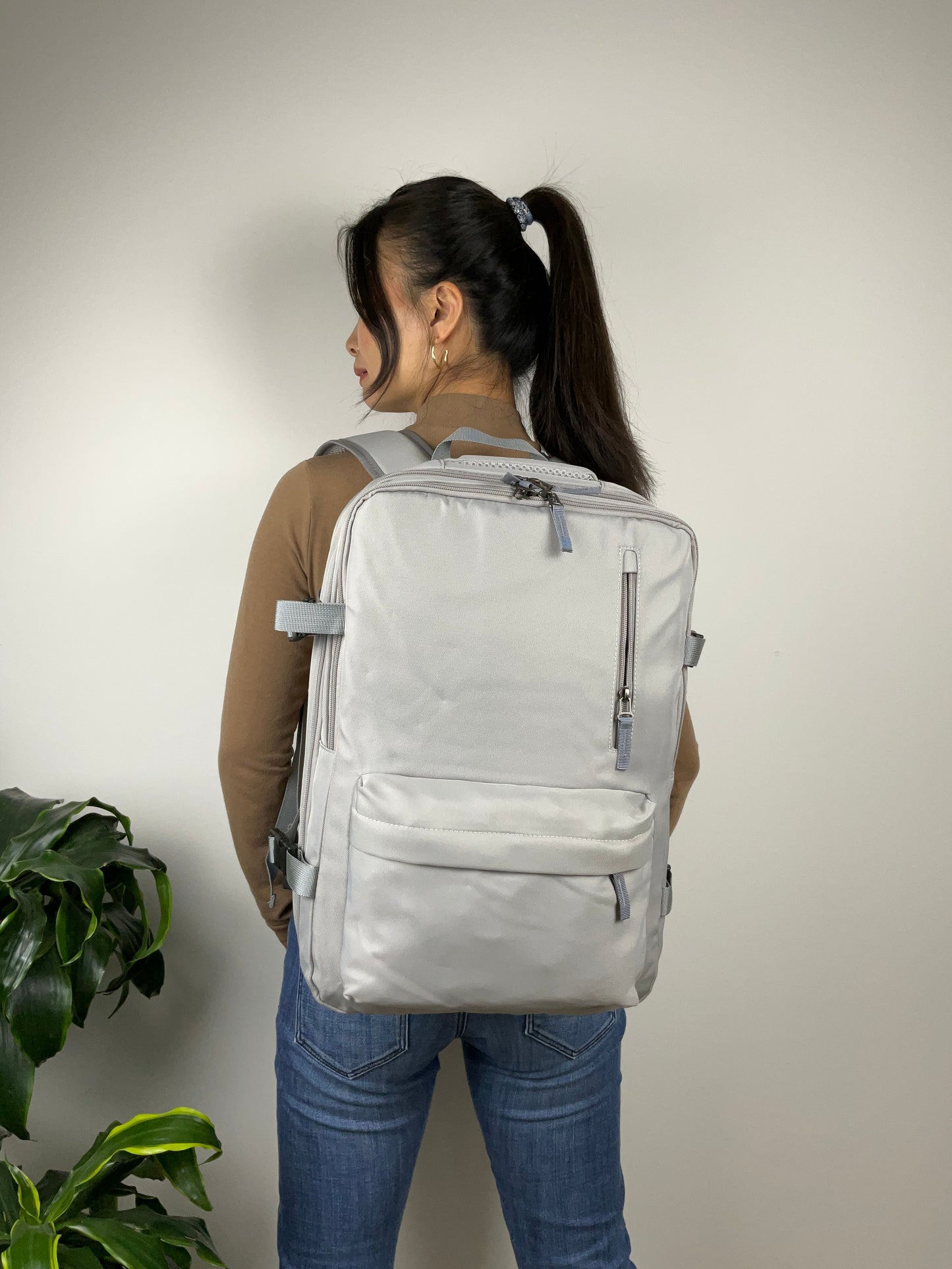 Håndbagage Rygsæk Lysegrå | MAS SELECTION