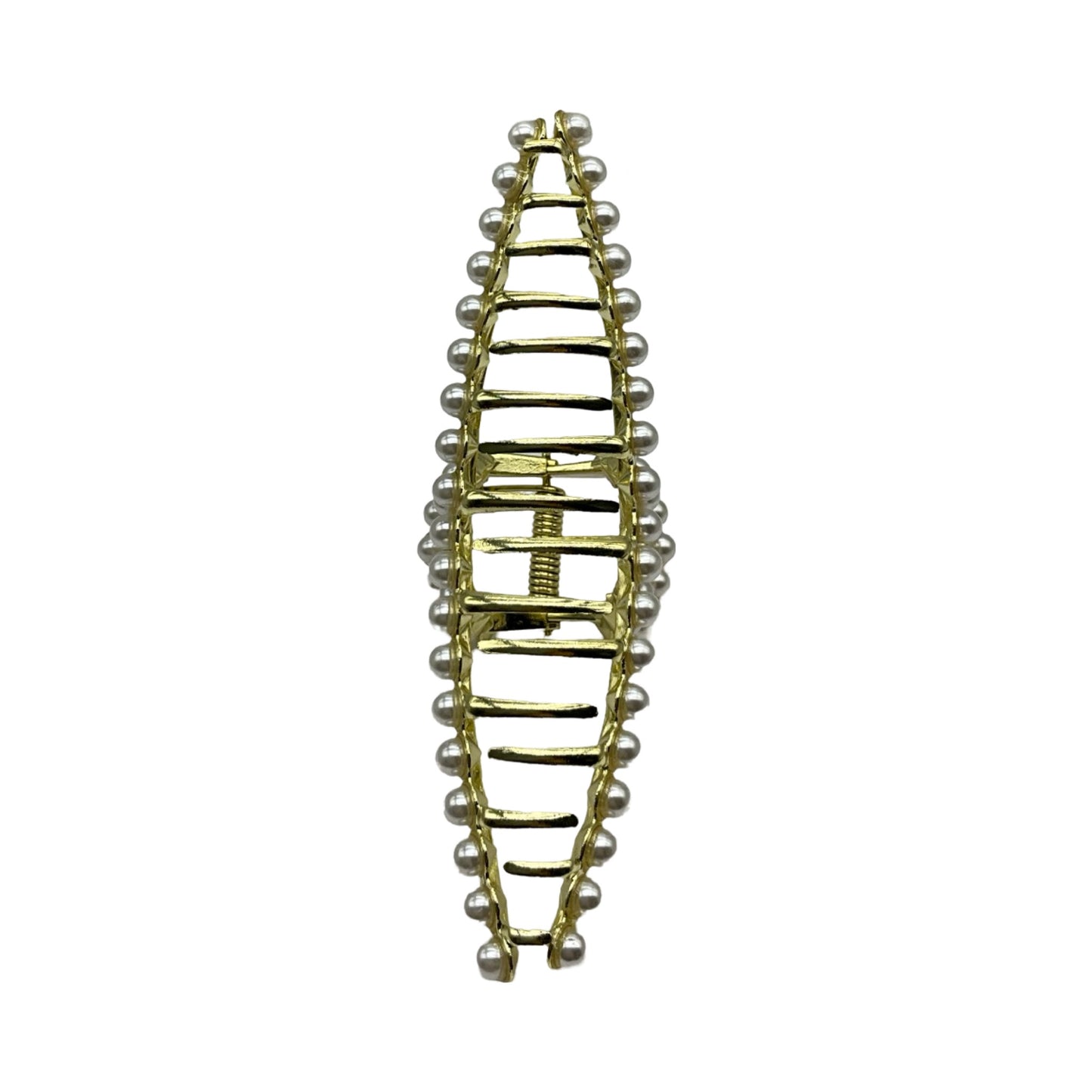 Metal Hårklemme med Perle