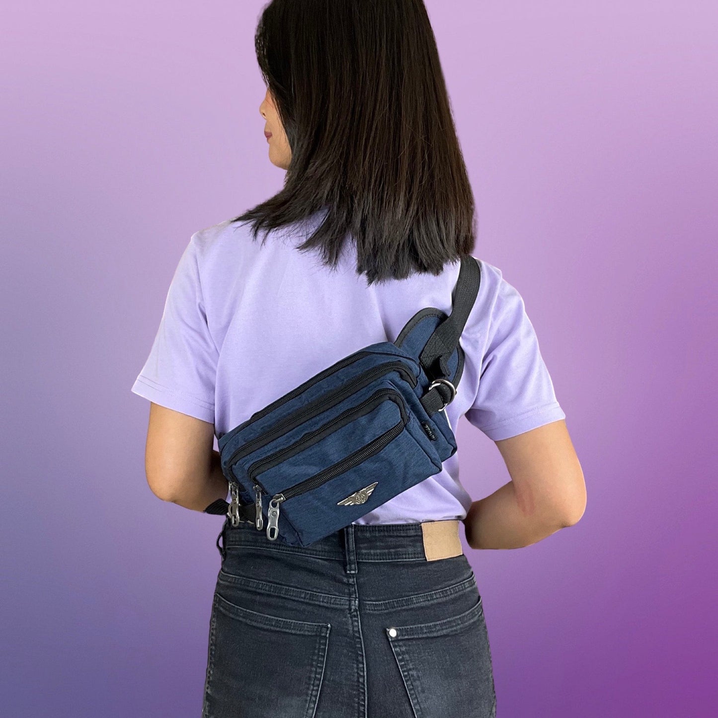 Bæltetaske Rektangulær Grå | MAS SELECTION