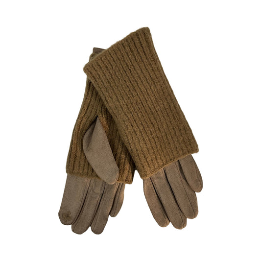 3 i 1 Handsker Ensfarvet Brun| MAS SELECTION