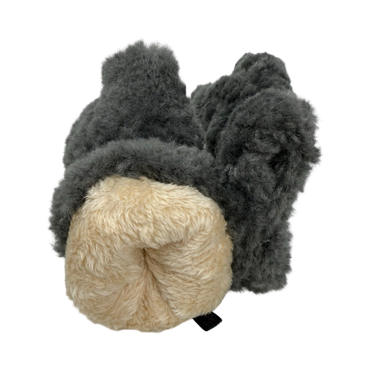 Fluffy og varme vinterhandsker grå | MAS SELECTION