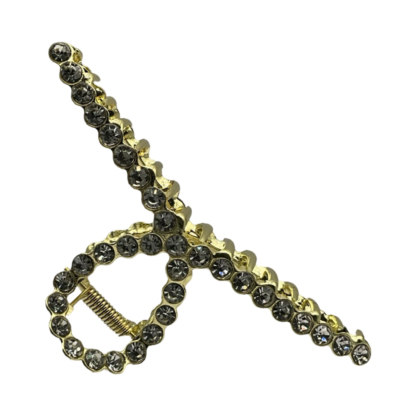 Metal Hårklemme med Diamanter