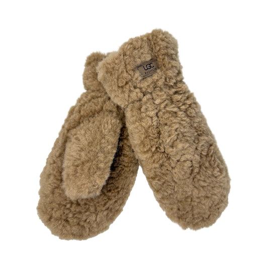 Fluffy og varme vinterhandsker brun | MAS SELECTION