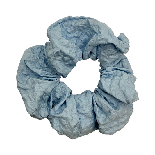 Ensfarvet Scrunchie Lyseblå| MAS SELECTION