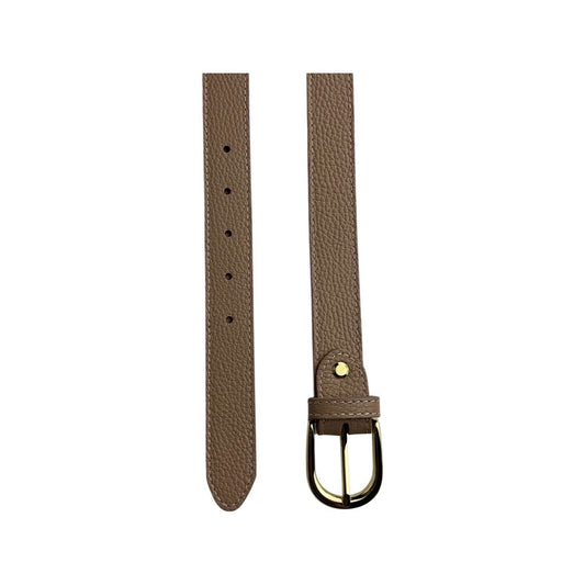 Klassisk ægte læderbælte hudfarve tyk| MAS SELECTION