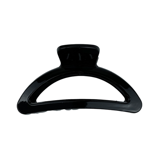 Medium hårklemme halvmåne design sort| MAS SELECTION