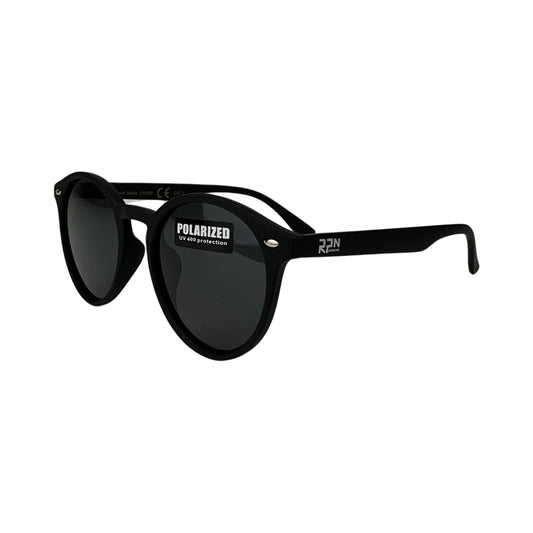 Cirkelformede Solbriller Sort Polariseret| MAS SELECTION