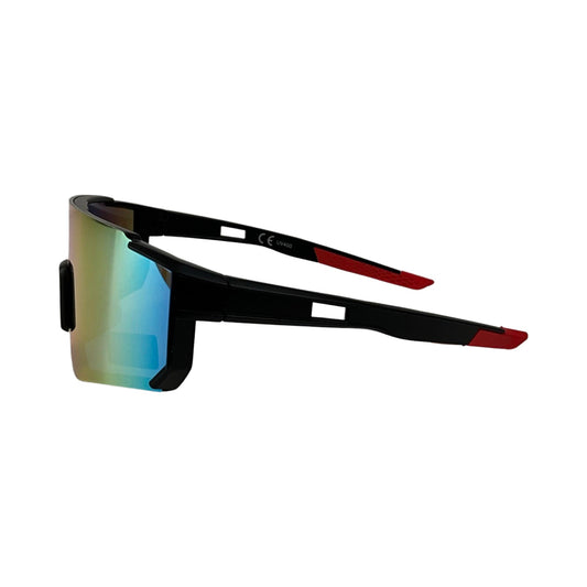 Stor Solbriller Orange Med Rød Brillestang | MAS SELECTION