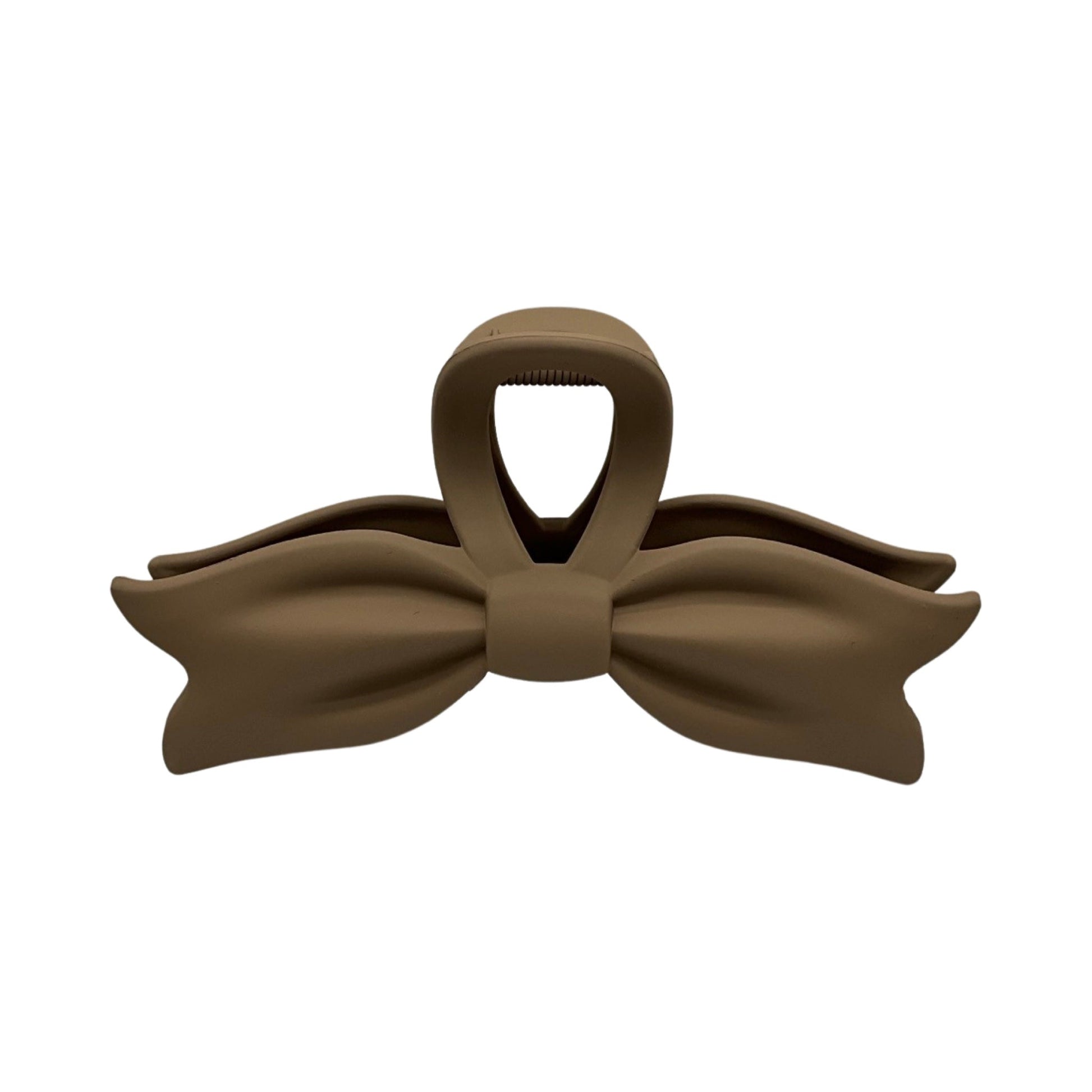 Stor Hårklemme Sløjfe Design Brun| MAS SELECTION