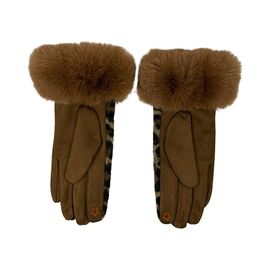 Leopard Handsker Brun | MAS SELECTION