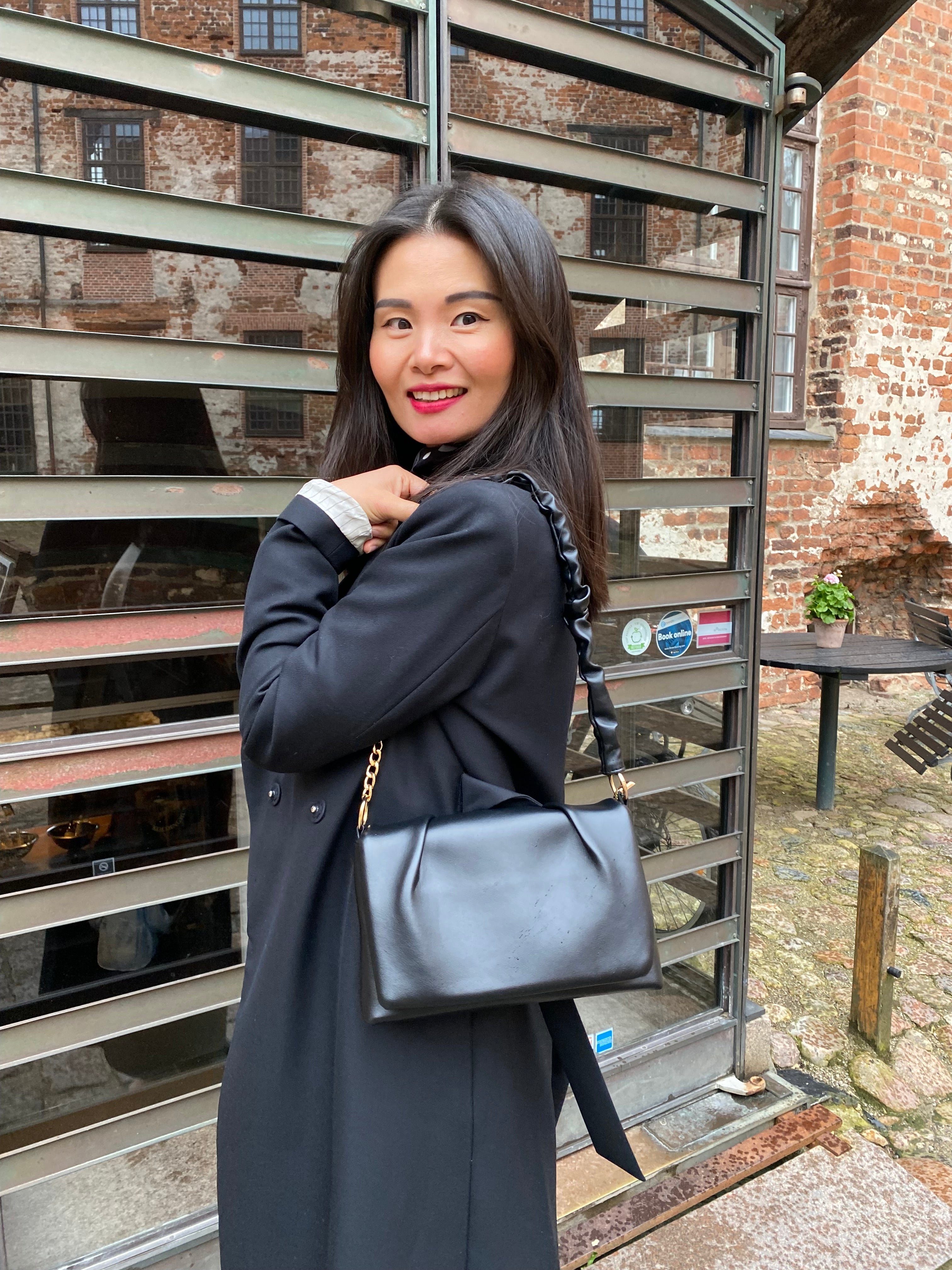 Elisa Skuldertaske Sort | MAS SELECTION