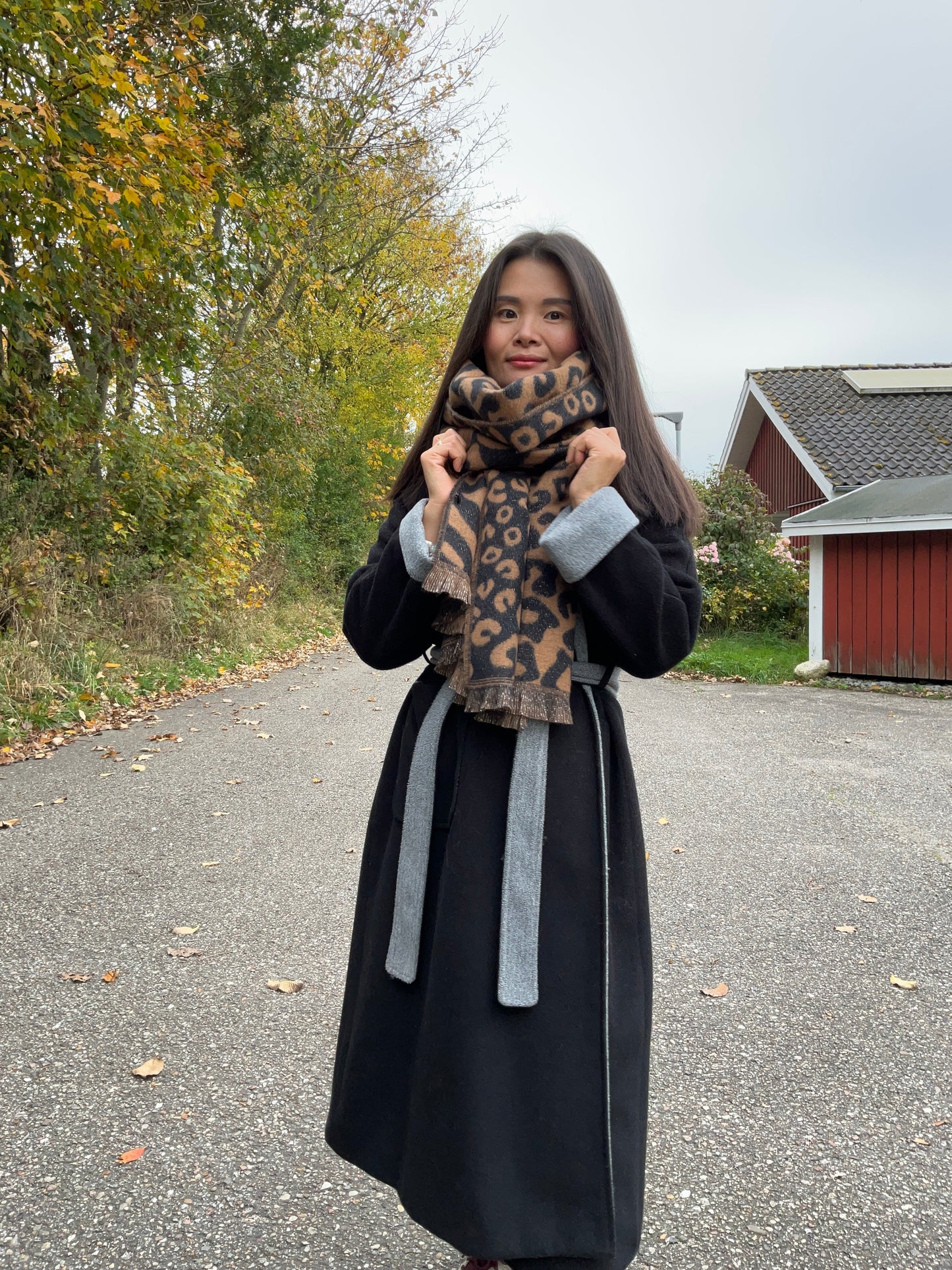 Leopard Tørklæde Brun| MAS SELECTION