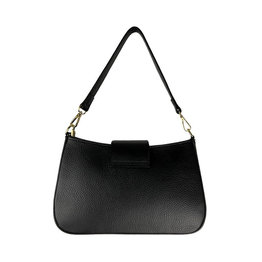 Evana Ægte Læder Taske Sort| MAS SELECTION