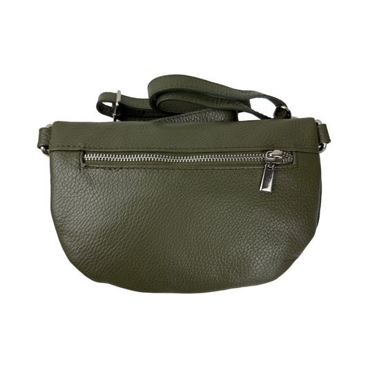 Bumbag i Italiensk Læder Olivengrøn | MAS SELECTION