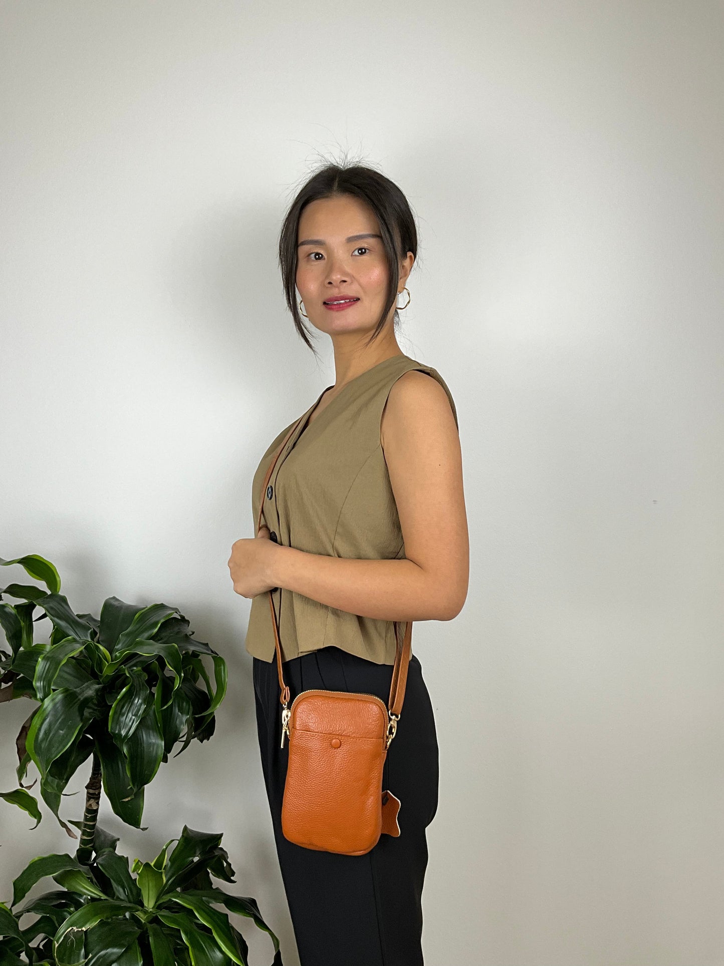 Monica Mobiltaske Gul | MAS SELECTION