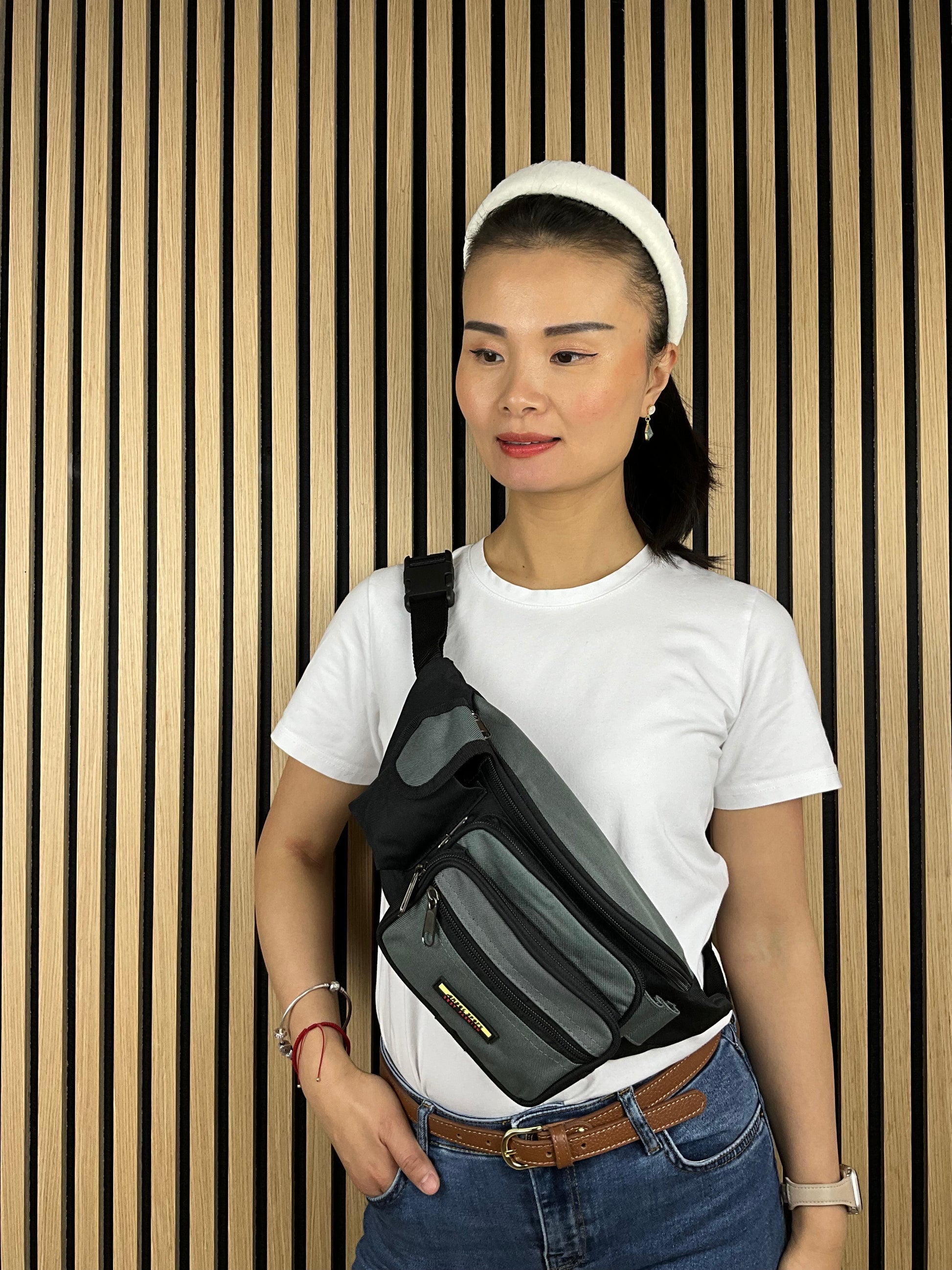 Funktionel Bæltetaske Sort og Grøn| MAS SELECTION