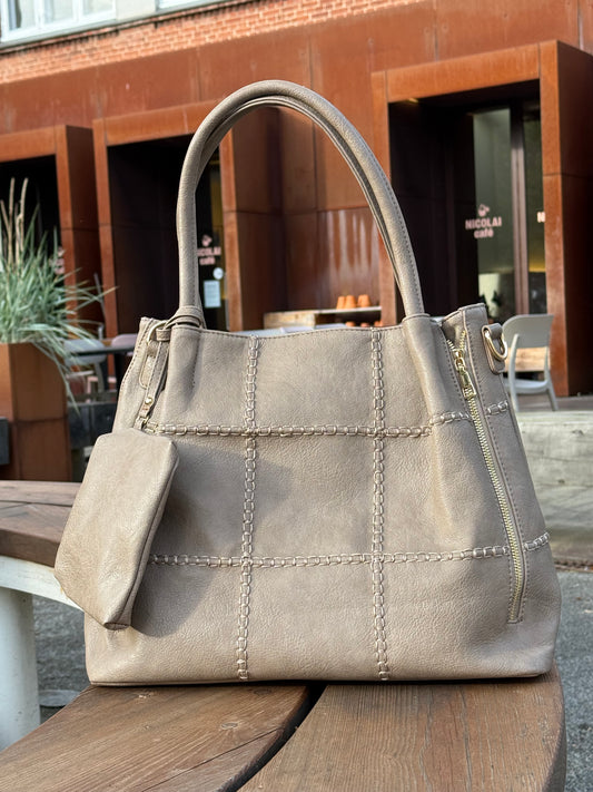 Veronica Tote Taske Khaki | MAS SELECTION
