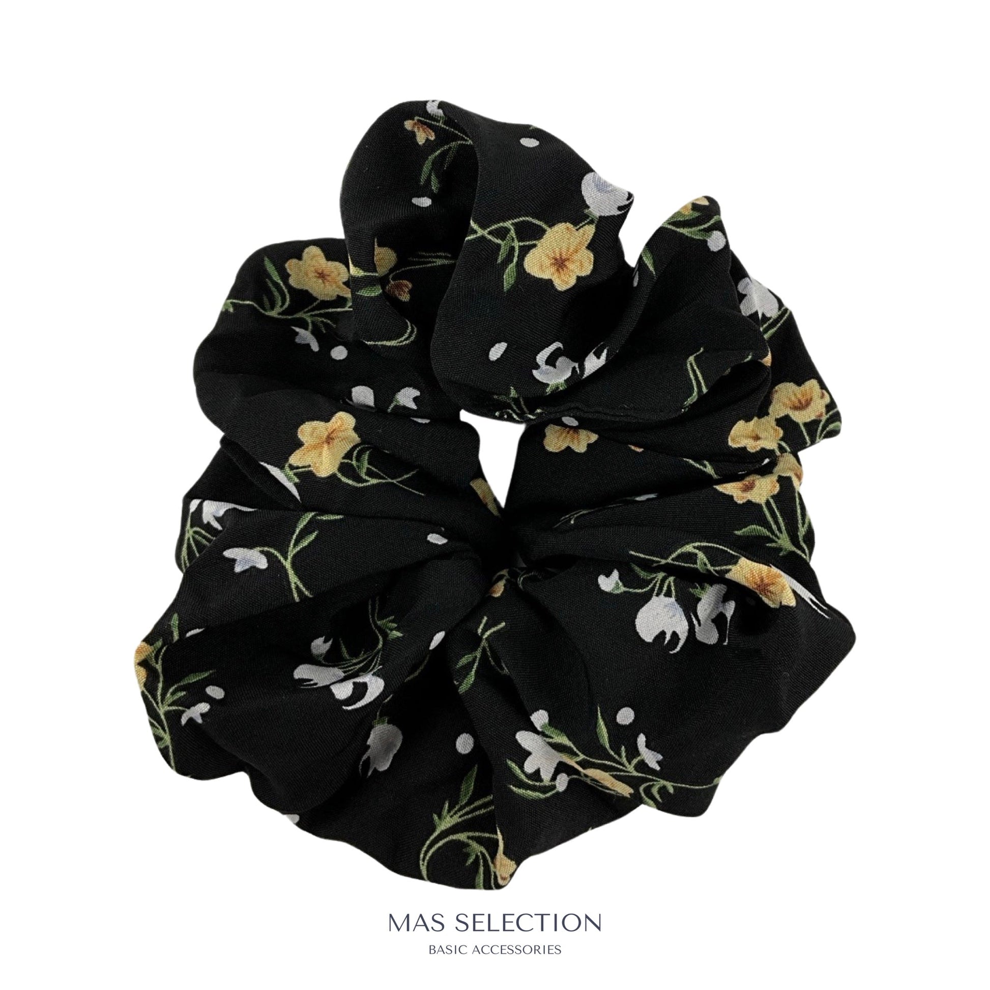 Blomsterscrunchie Sort| MAS SELECTION