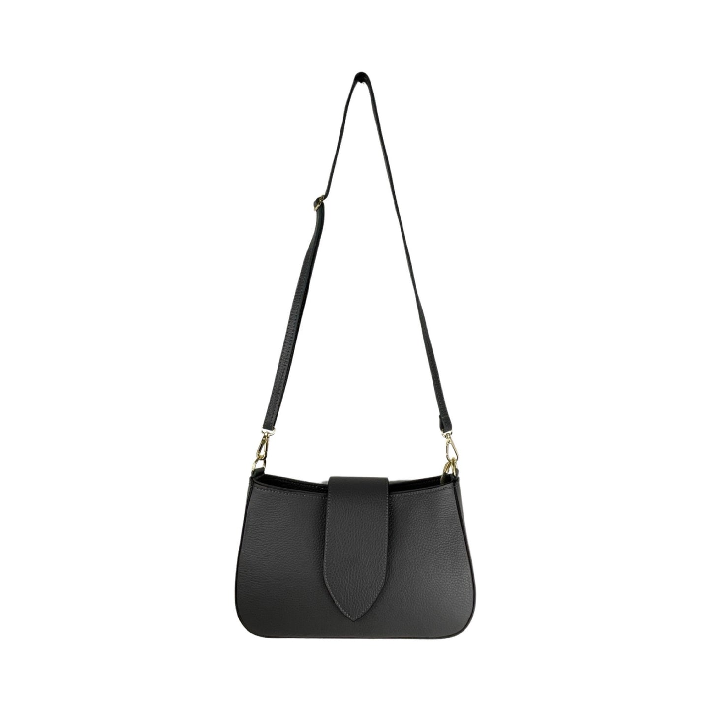 Evana Ægte Læder Taske Grå