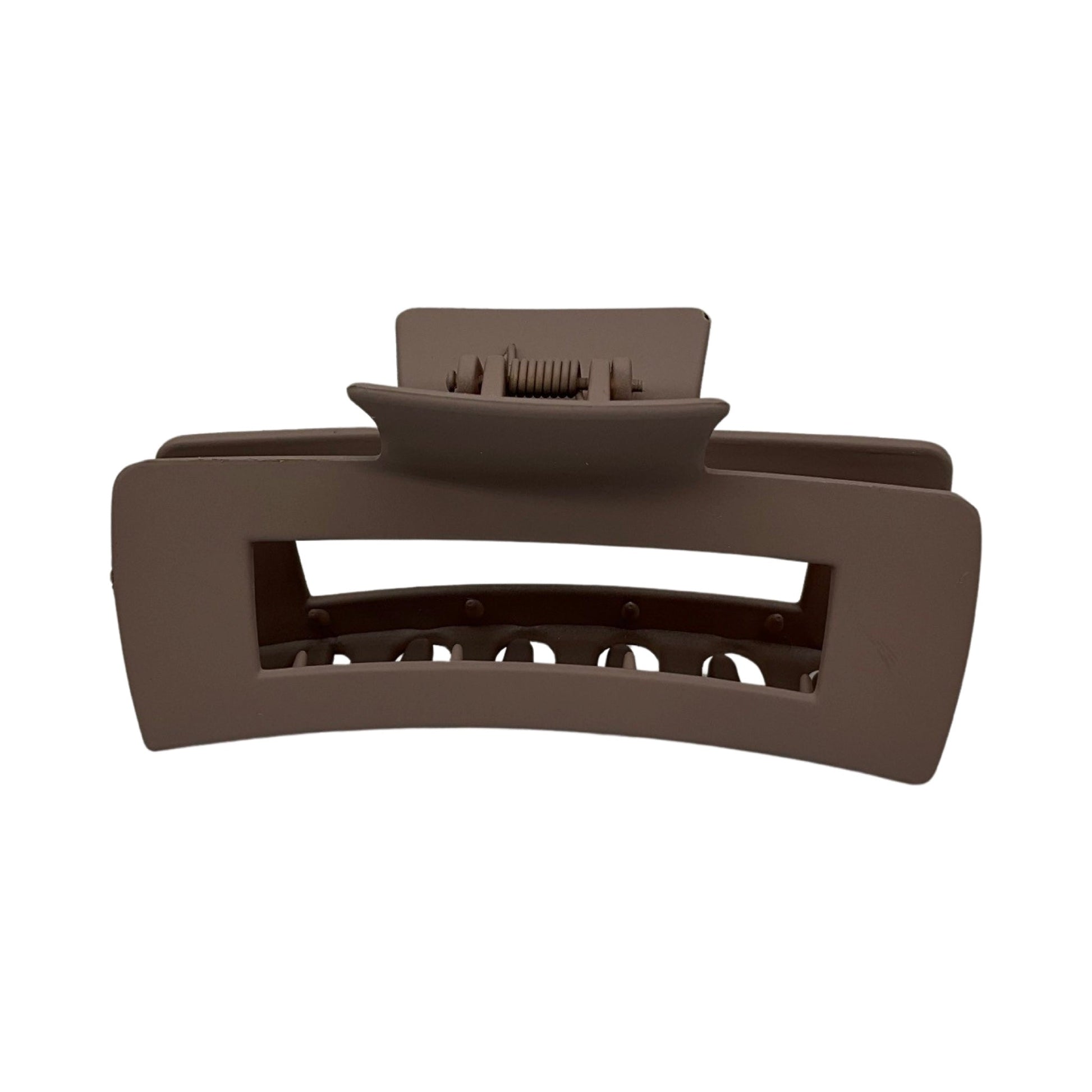Stor Hårklemme Rektangel Design Brun| MAS SELECTION
