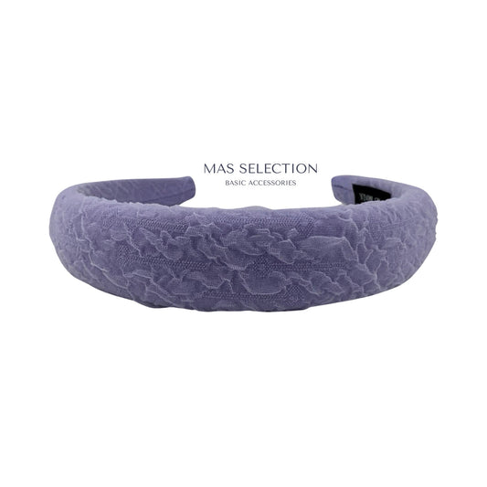 Blonde Plisseret Hårbøjle Lilla| MAS SELECTION