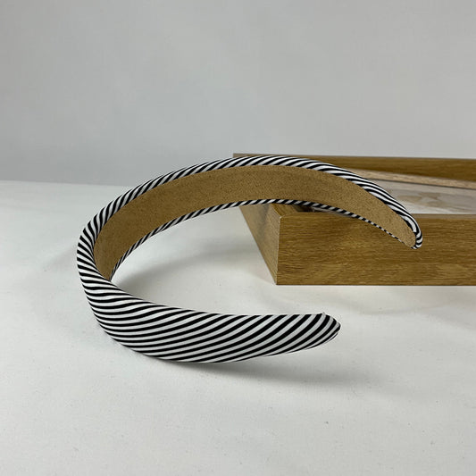 Hårbøjle hvide og sorte striber | MAS SELECTION