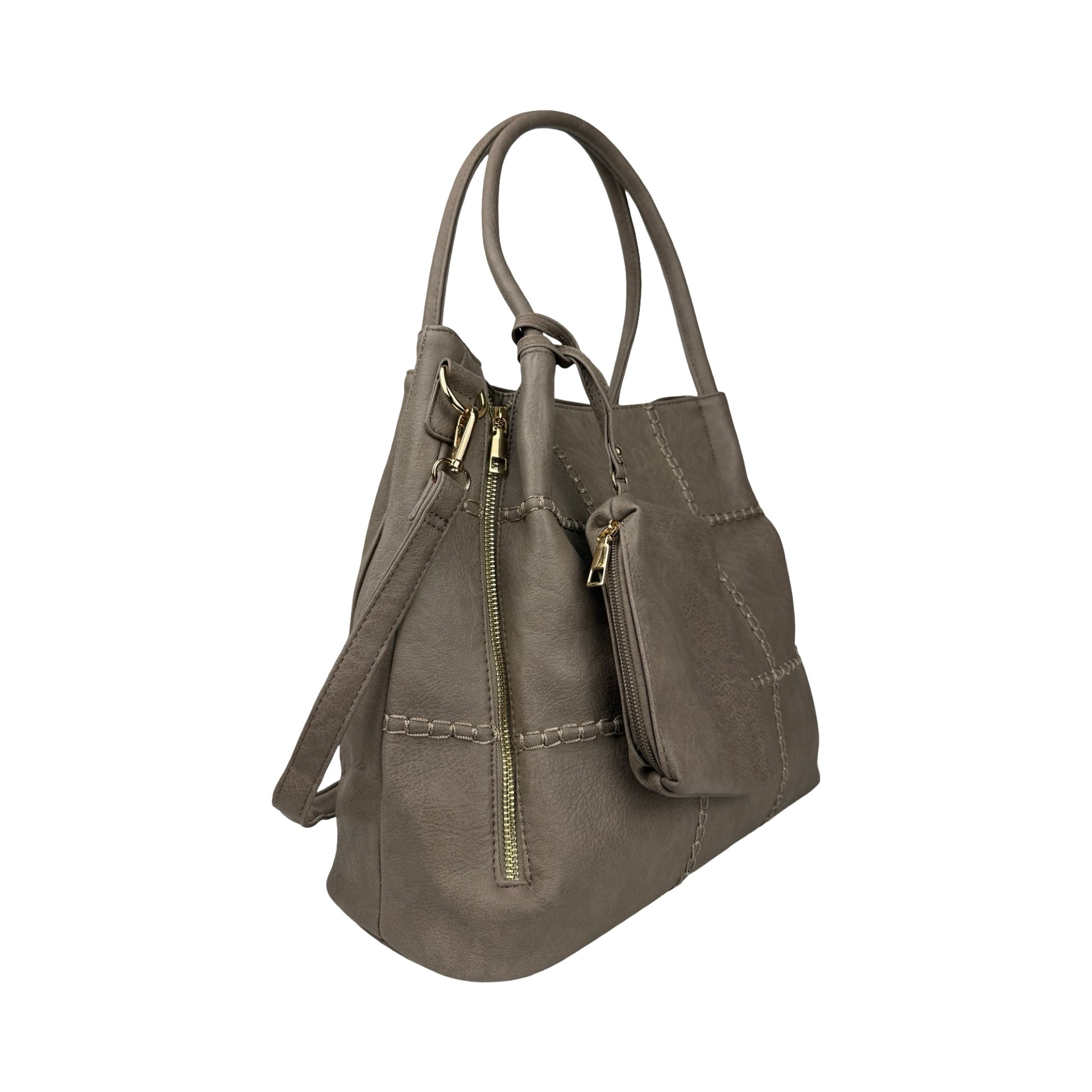 Veronica Tote Taske i khaki fra MAS SELECTION set fra siden