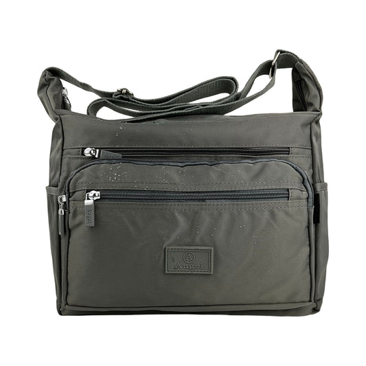 MS klassisk Skuldertaske/crossbody grå| MAS SELECTION