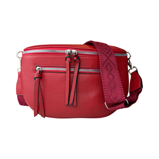 MS Bumbag Rød Ensfarvet | MAS SELECTION