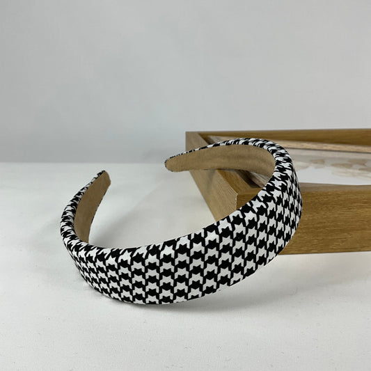 Hårbøjle houndstooth print| MAS SELECTION