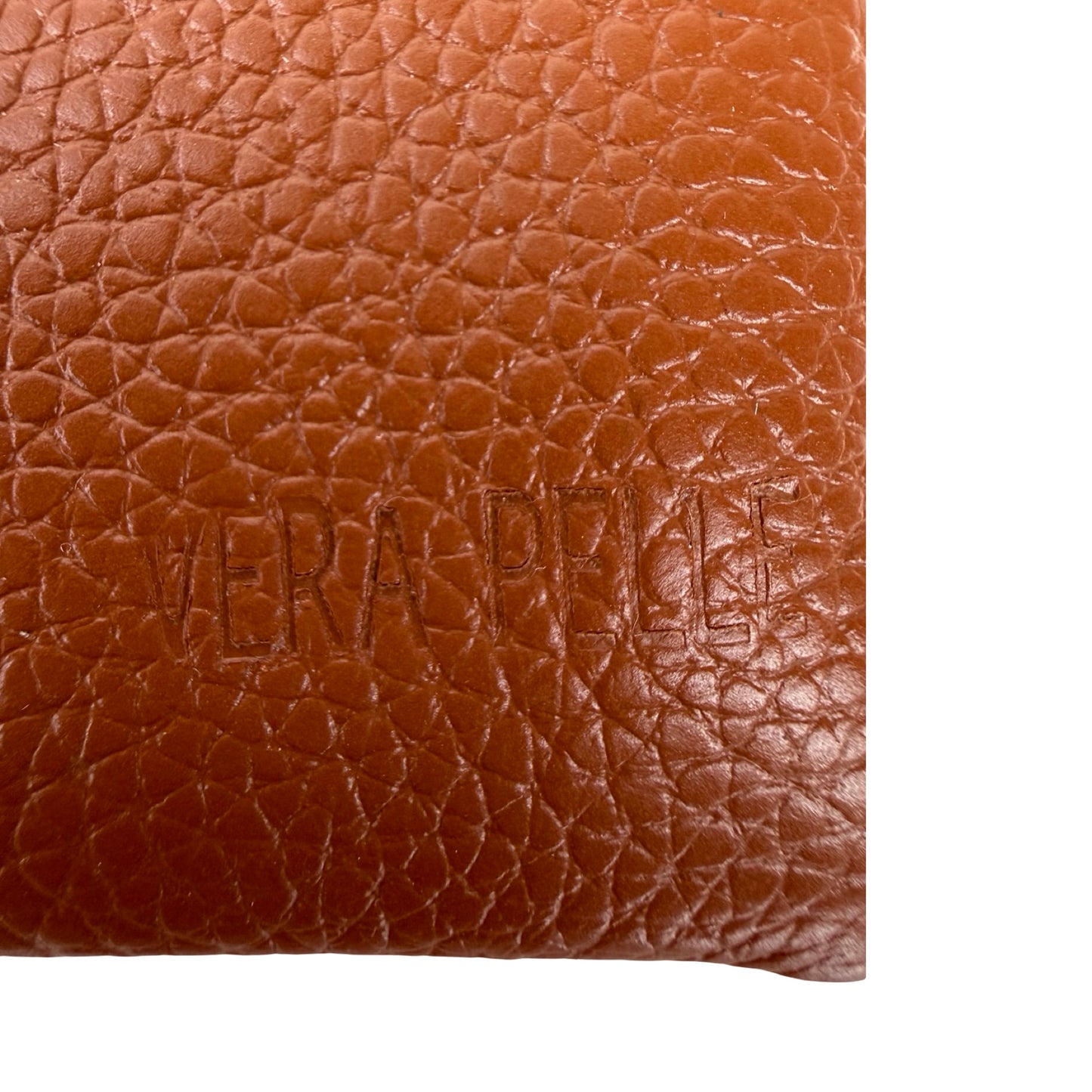 Ægte Læder Clutch i Brun