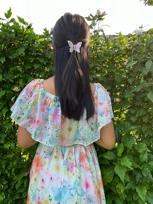 Sommerfugle hårklemme medium lilla| MAS SELECTION