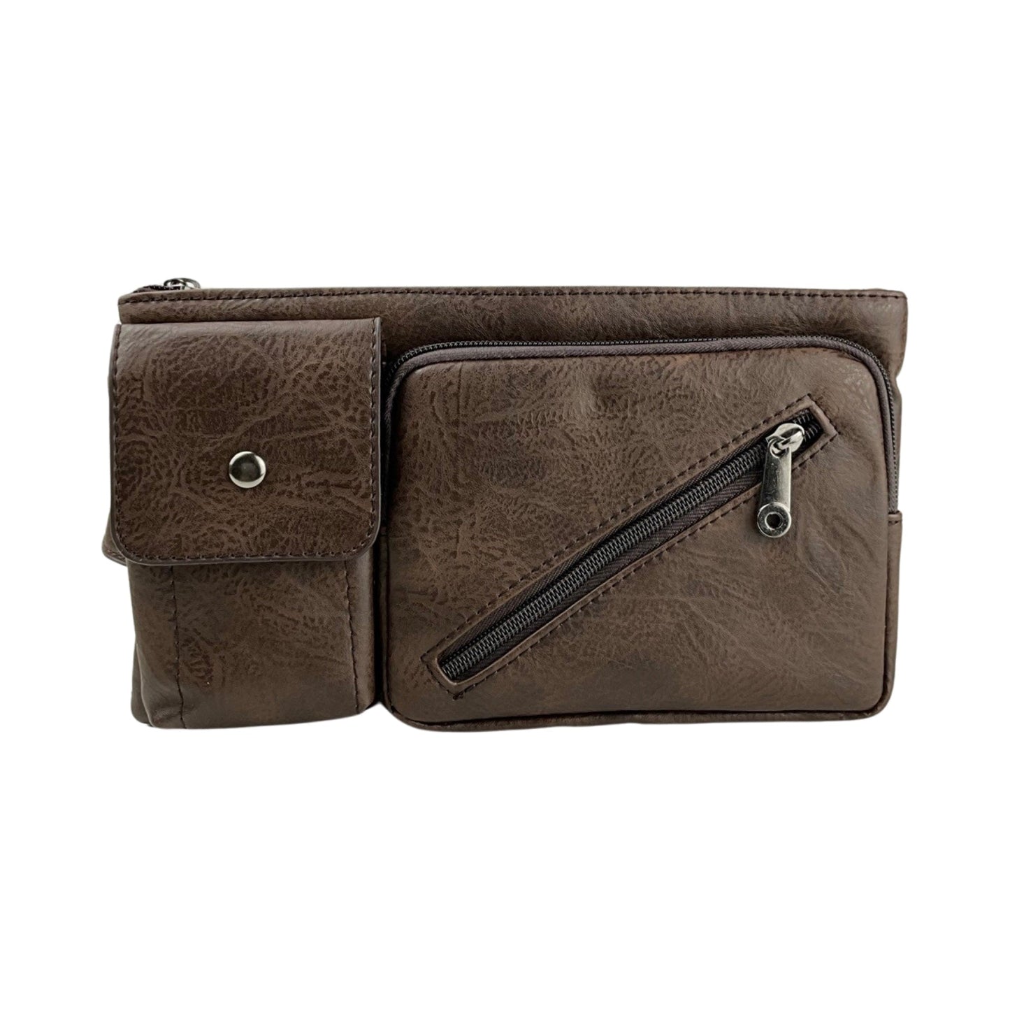 Multifunktionel Bæltetaske Mørkebrun| MAS SELECTION