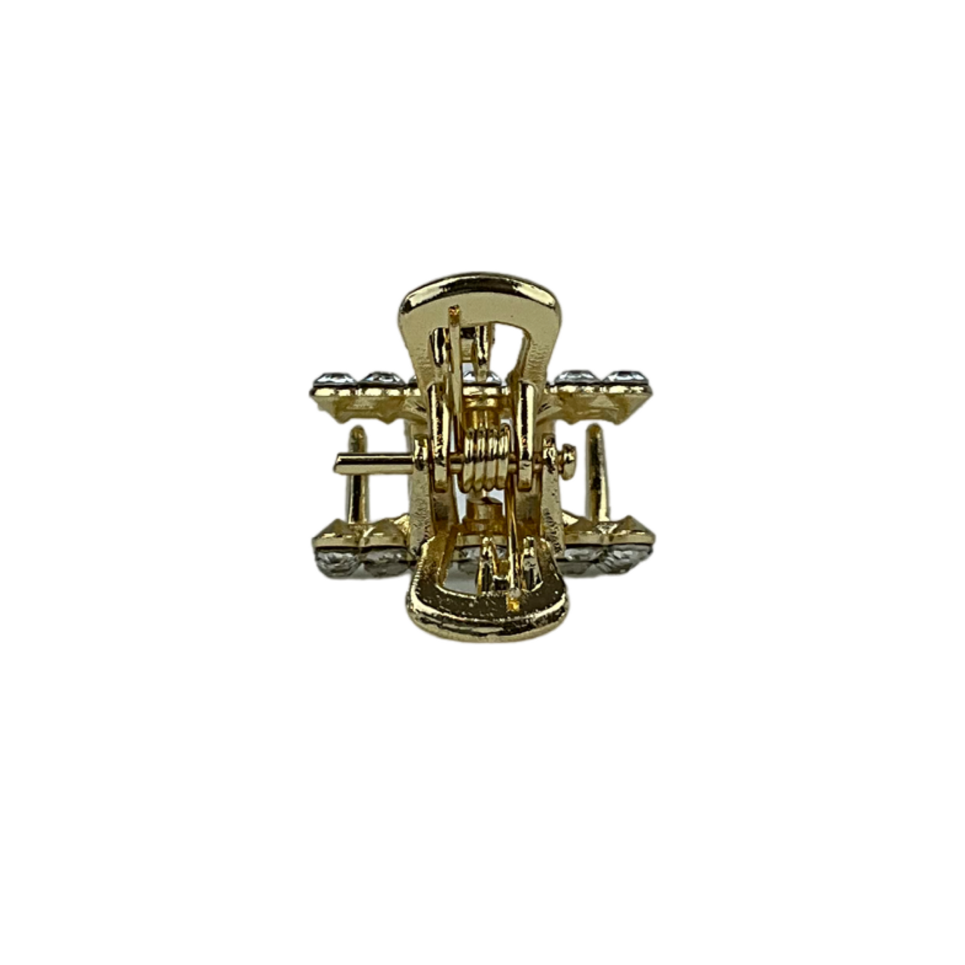 Små rektangulær diamant hårklemmer 2 stk.| MAS SELECTION