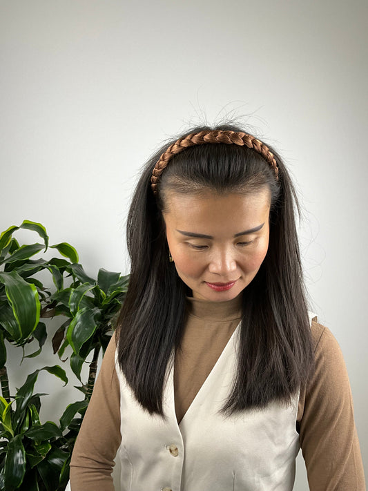 Flettet Hårbøjle Brun | MAS SELECTION