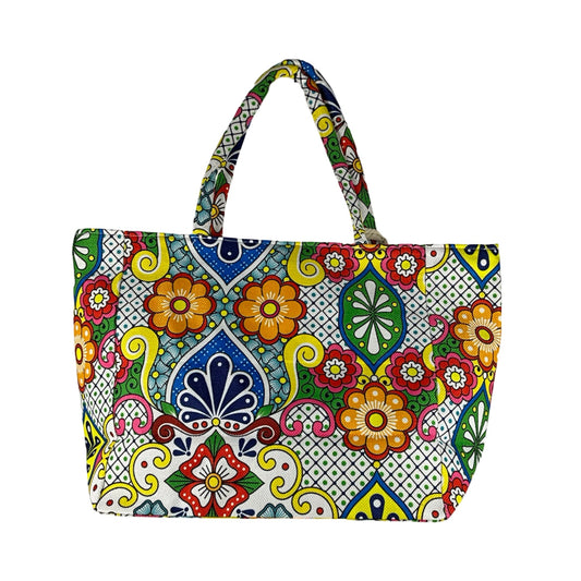 Mellemstor shopper med Blomstret Miks| MAS SELECTION