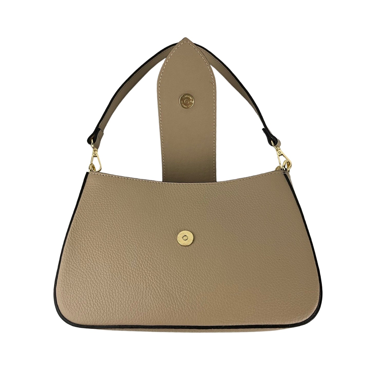 Evana Ægte Læder Taske Beige| MAS SELECTION
