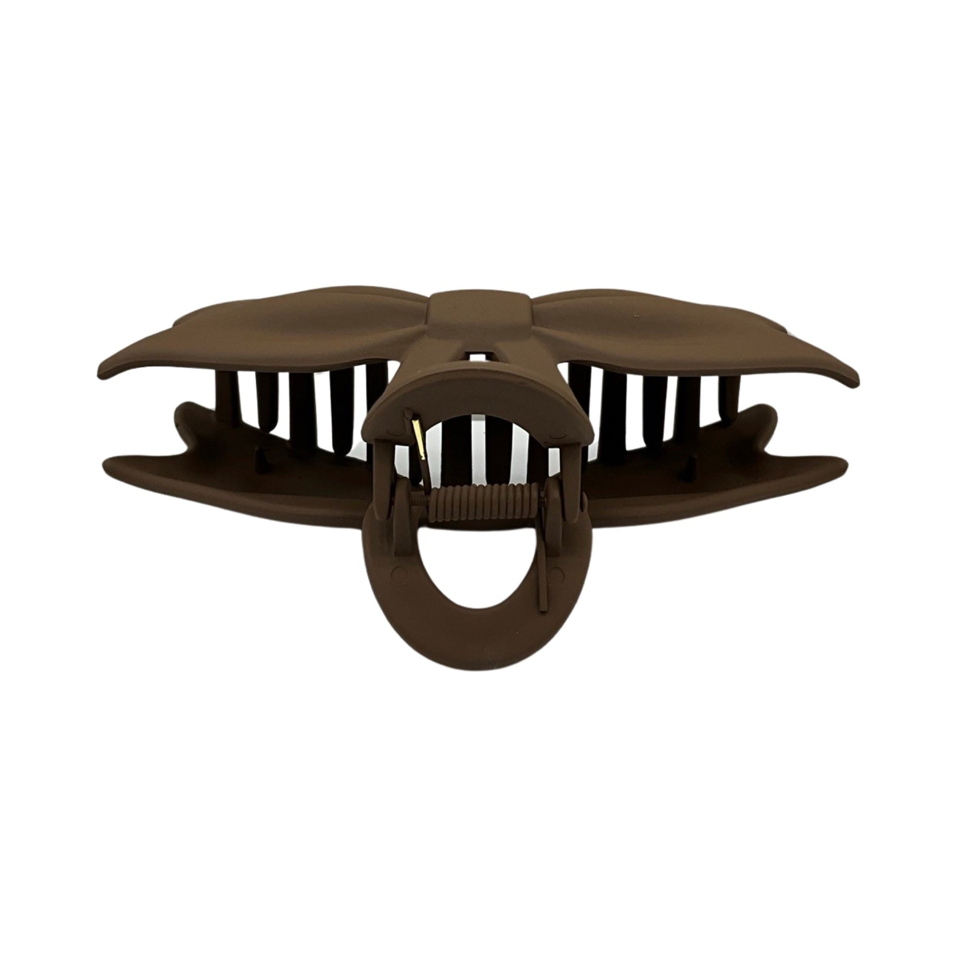 Stor Hårklemme Sløjfe Design Mørkebrun| MAS SELECTION