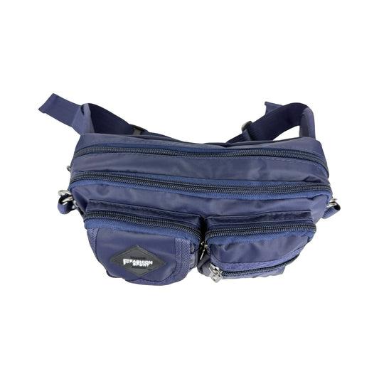 Multilomme Bæltetaske i Mørkeblå | MAS SELECTION fra top